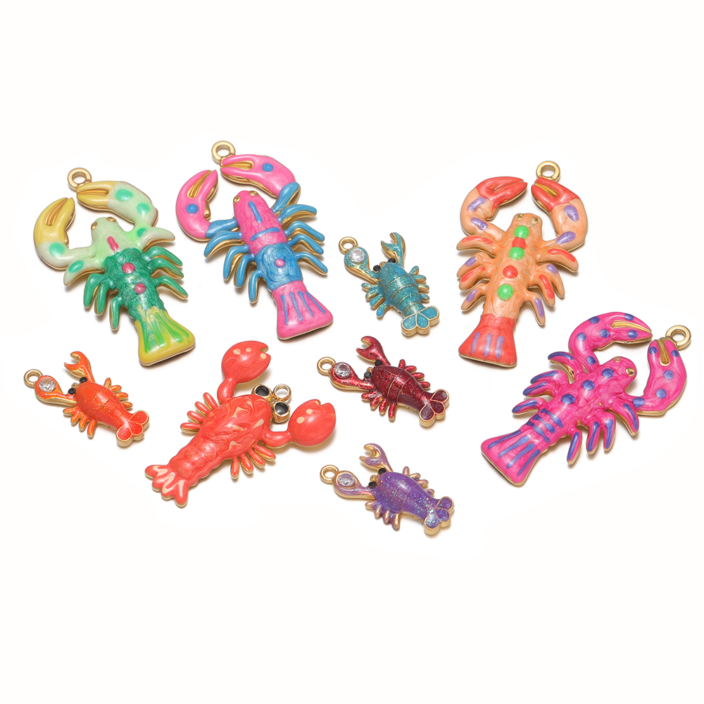 Jewelry Making 4 Year Old - 4Pcs Stainless Steel Summer Ocean Enamel