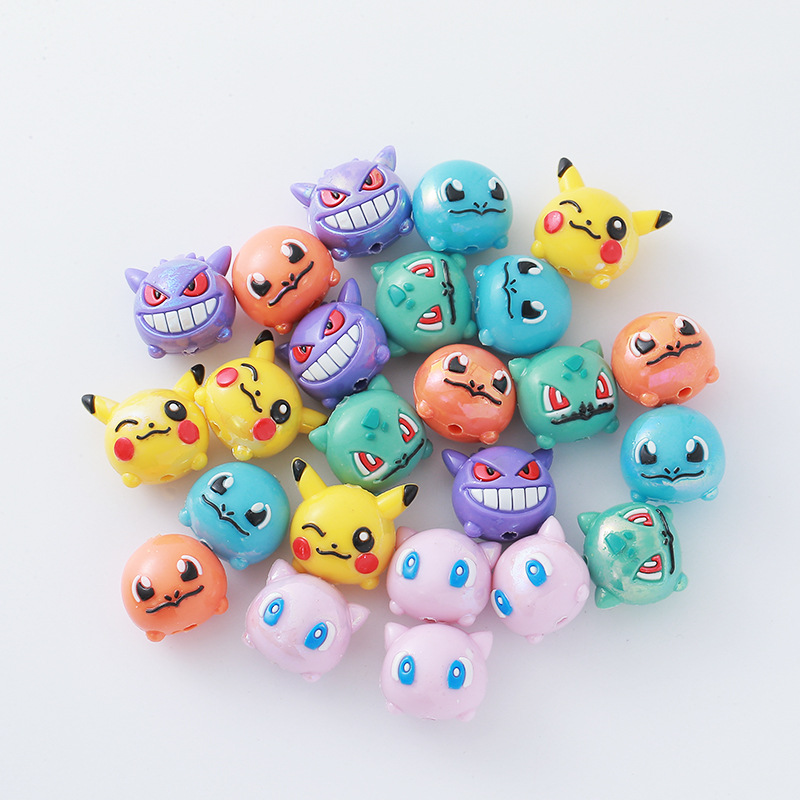 12pcs Pokémon Bead DIY Mobile  - Jewelry Making With Resin ulasan dan harga