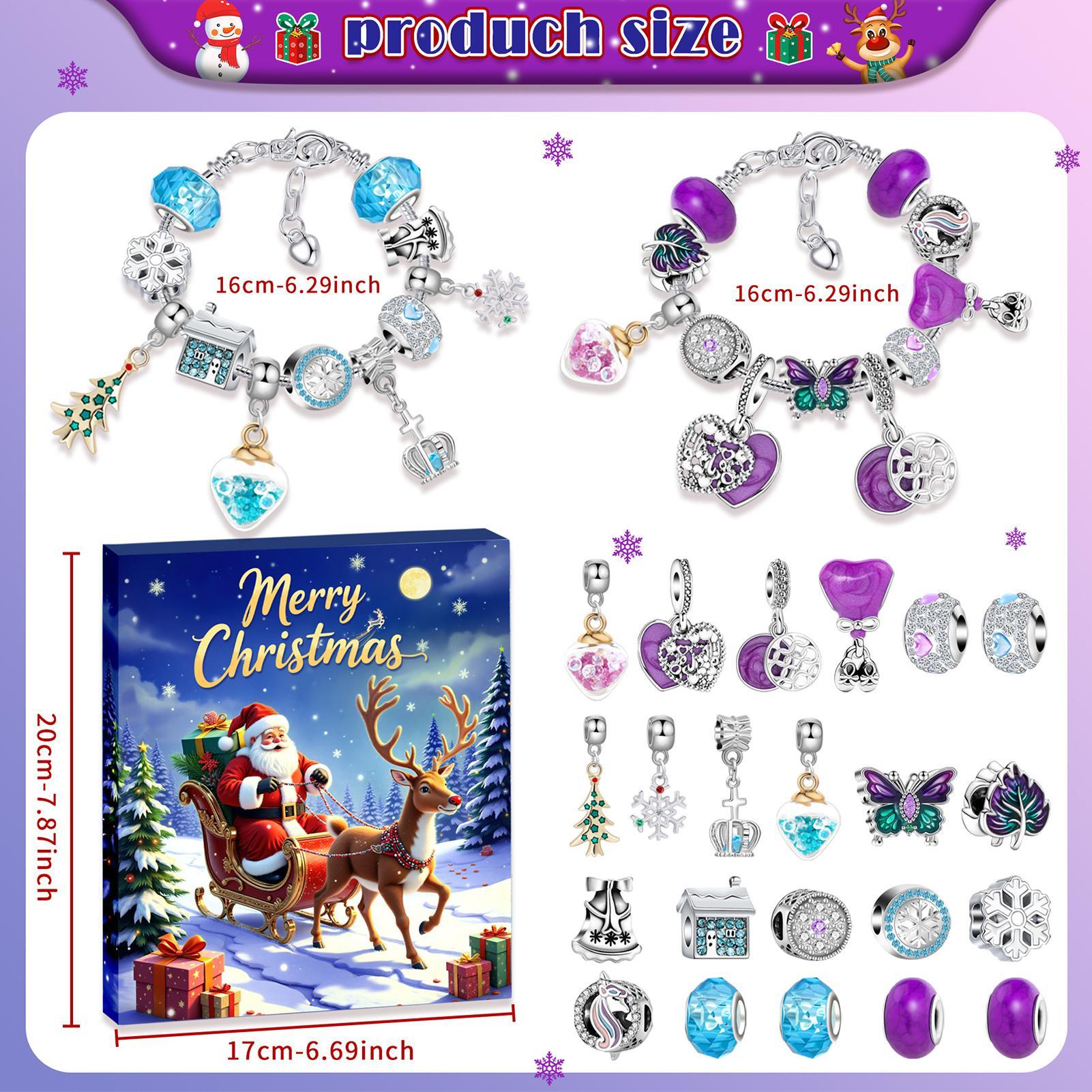 24 Days Christmas Countdown Ad - Jewelry Making Advent Calendar ulasan dan harga