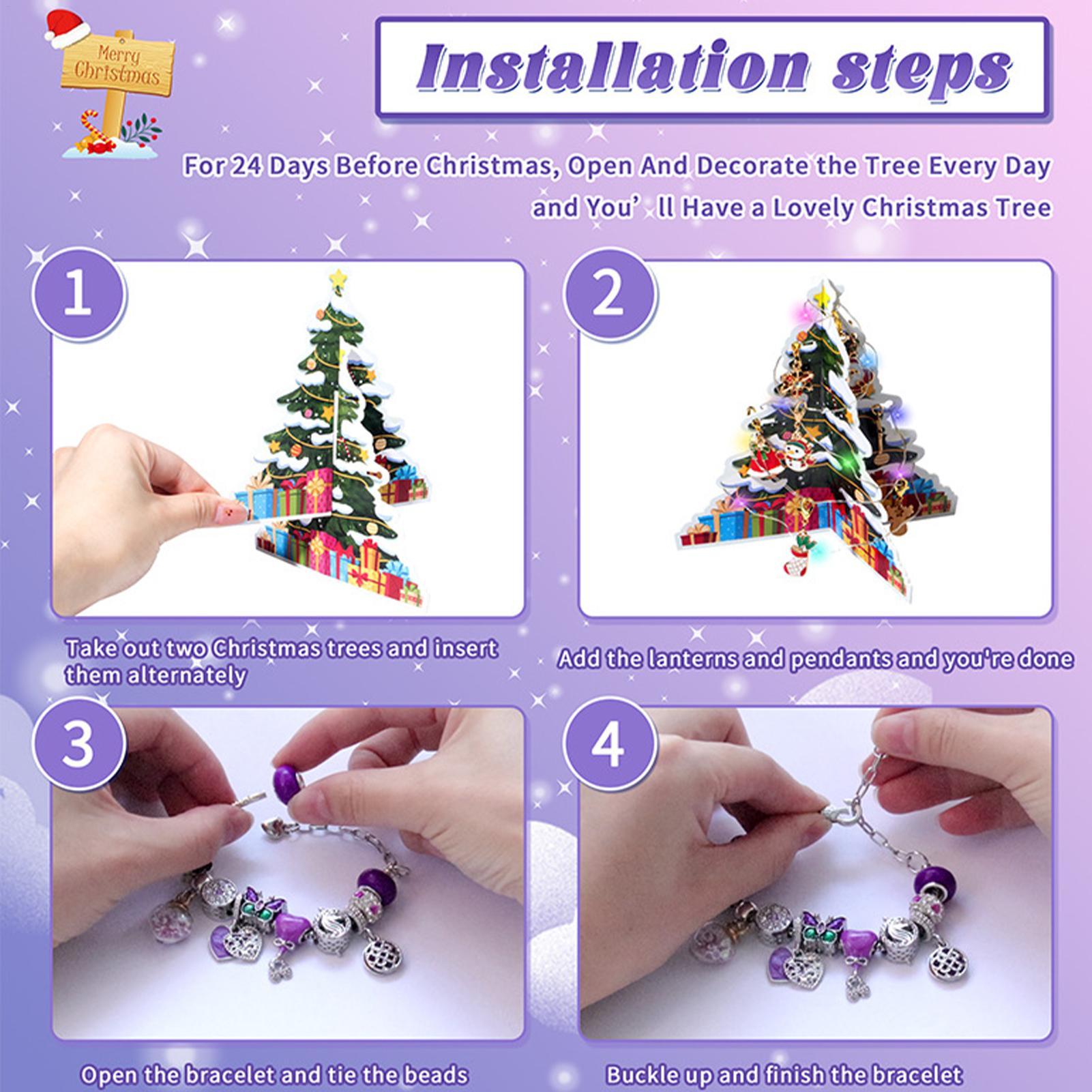 24 Days Christmas Countdown Ad - Jewelry Making Advent Calendar ulasan dan harga