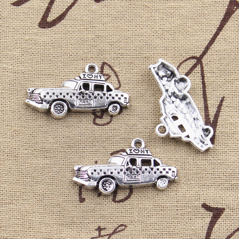 8pcs Charms New York Taxi Car  - Jewelry Making York ulasan dan harga