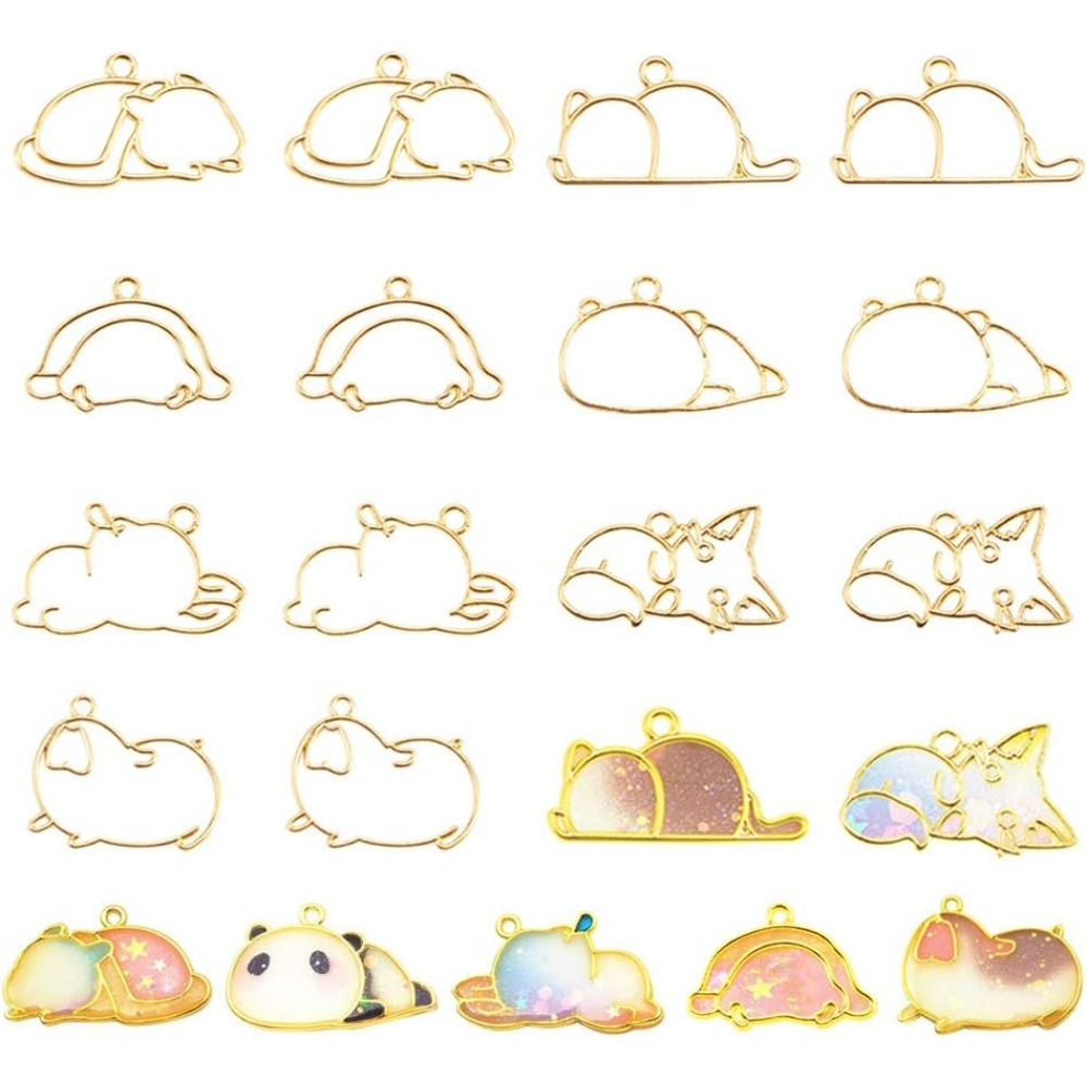 14pcs Hibernator Theme Open Be - Jewelry Making With Resin ulasan dan harga
