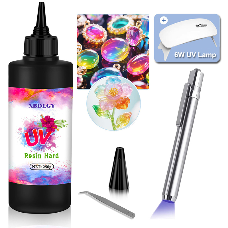 200g/250g/500g UV Resin Hard G - Jewelry Making Glue ulasan dan harga