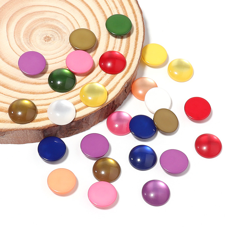 50pcs Mixed Color Resin Caboch - Jewelry Making Gemstones ulasan dan harga