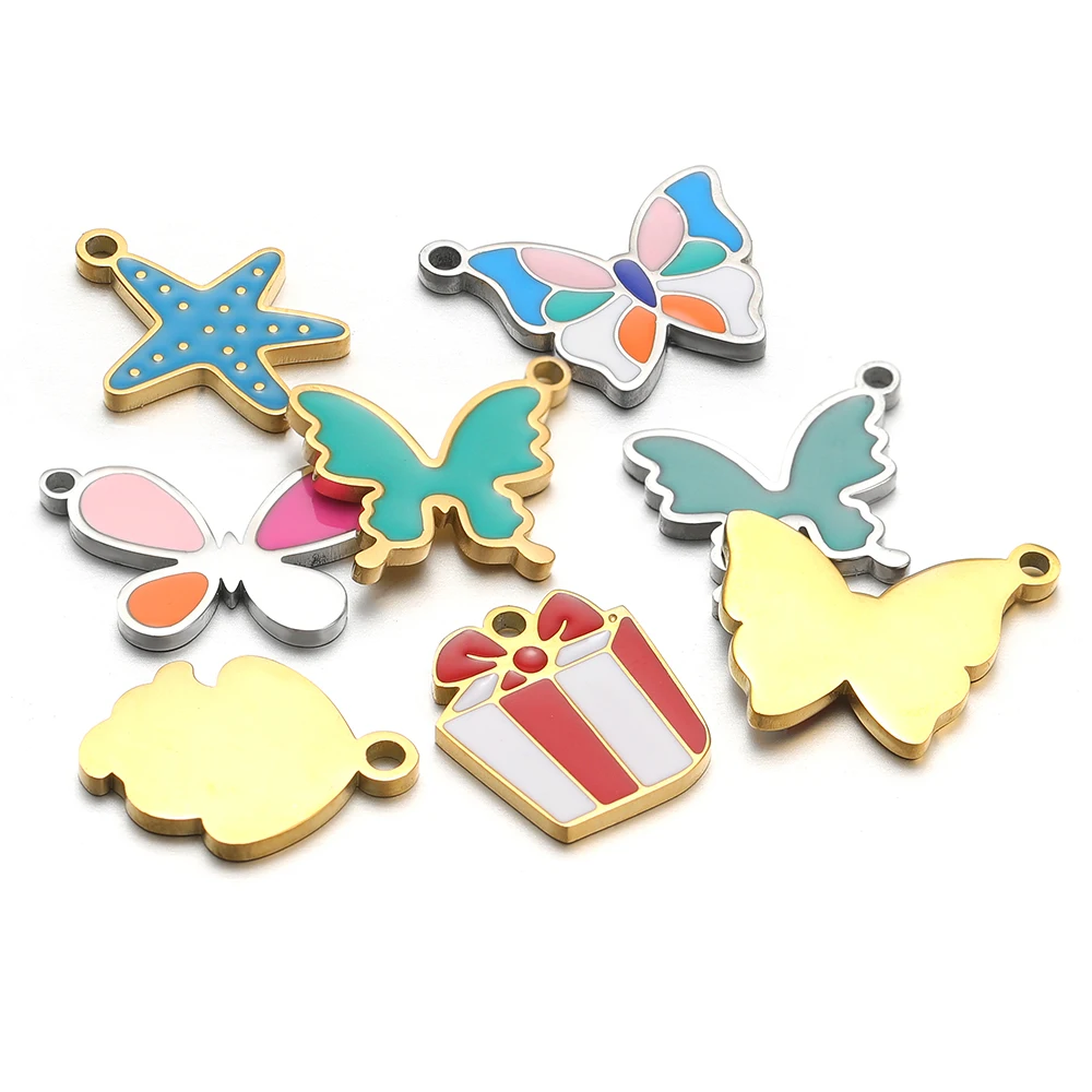 5pcs Stainless Steel Star Butt - Jewelry Making 4 Year Old ulasan dan harga