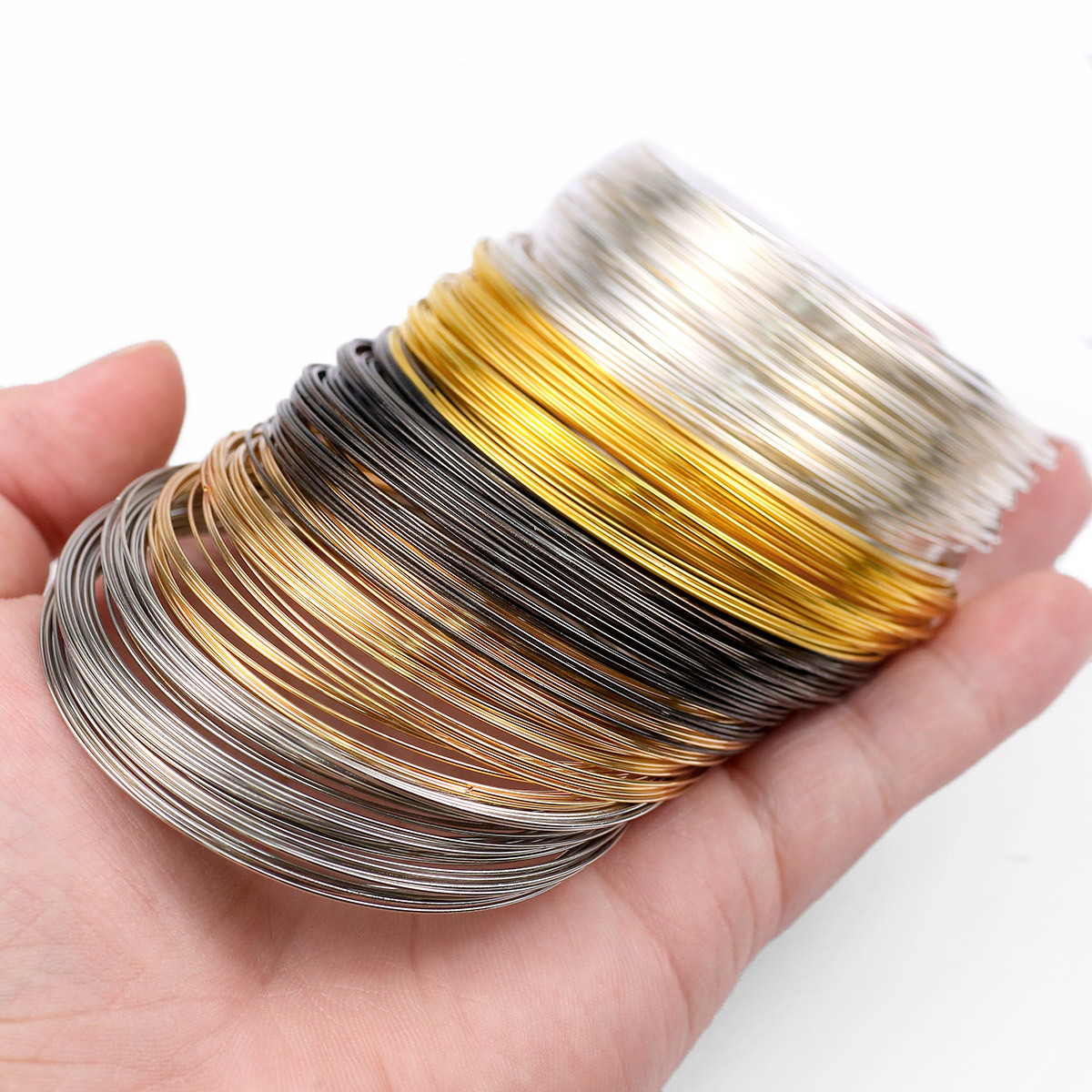 50Loops/Lot 0.6mm Memory Steel - Memory Wire Bracelet ulasan dan harga