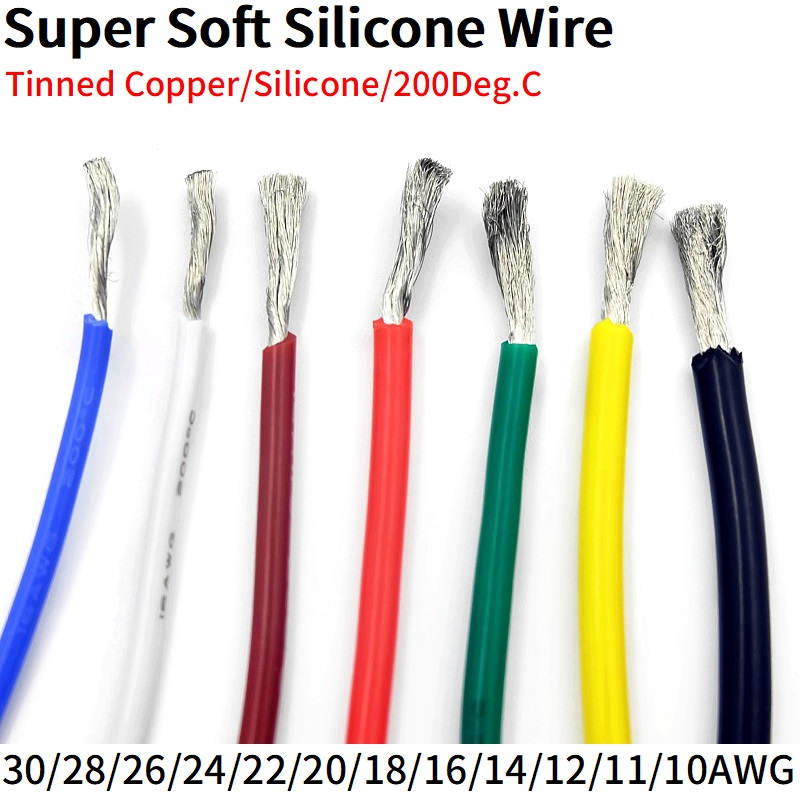 2M/5M Super Soft Silicone Rubb - Wire 22 Gauge Copper ulasan dan harga