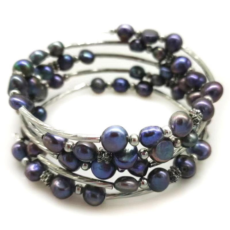 33 inches 7-8mm Rainbow Natura - Memory Wire Bracelet ulasan dan harga