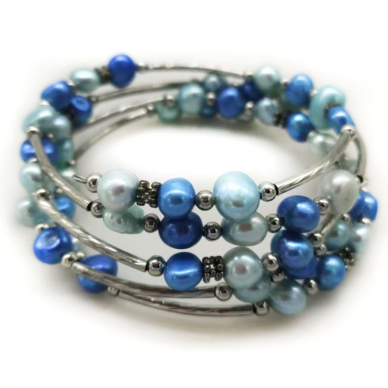 33 inches 7-8mm Rainbow Natura - Memory Wire Bracelet ulasan dan harga