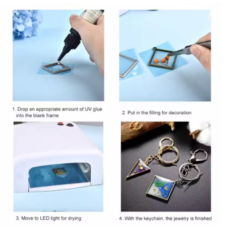 100g UV Resin Clear,Hard,Upgra - Jewelry Making Glue ulasan dan harga