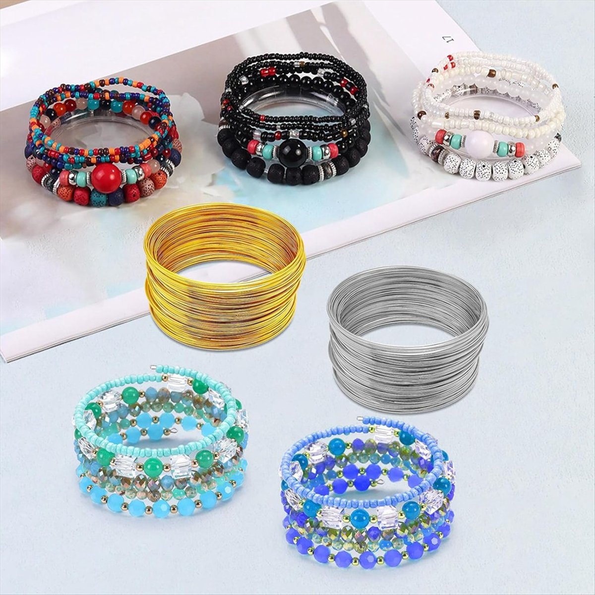 ABJS Memory Beading Wire Jewel - Memory Wire Bracelet ulasan dan harga