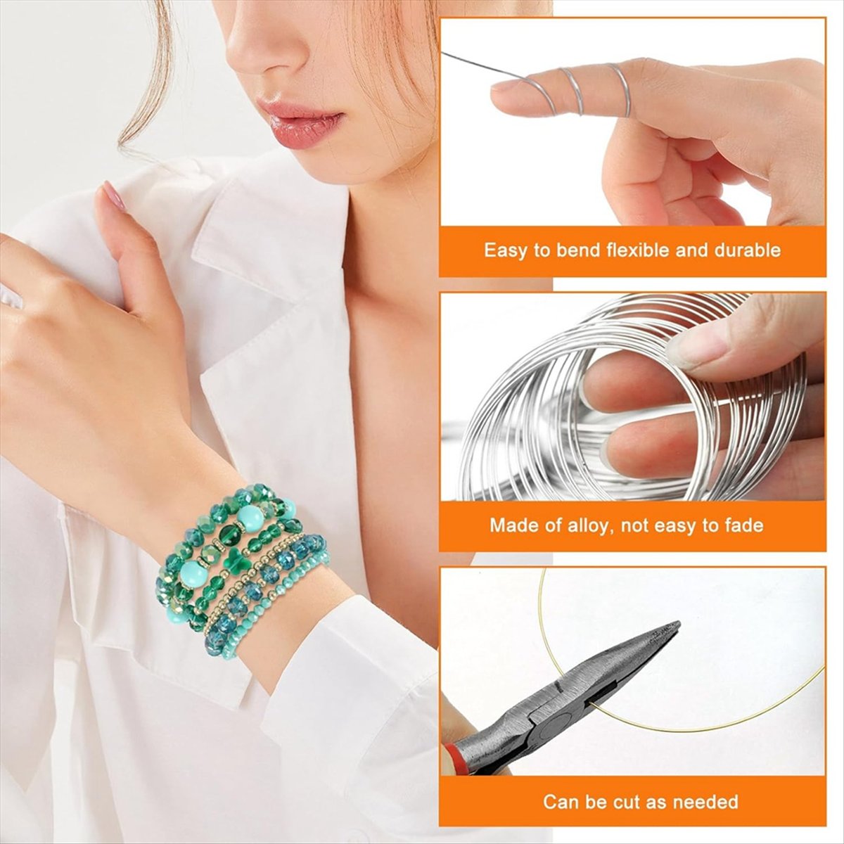 ABJS Memory Beading Wire Jewel - Memory Wire Bracelet ulasan dan harga