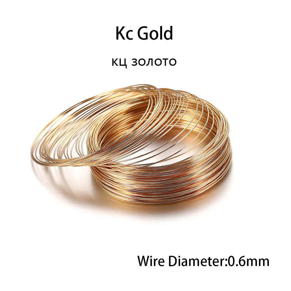 100 Loops/lot 0.6mm Silver Gol - Memory Wire Bracelet ulasan dan harga