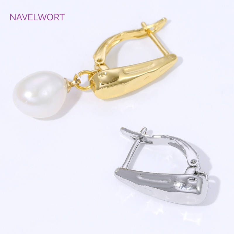 18K Gold Plated Smooth Earring - Jewelry Making Articles ulasan dan harga