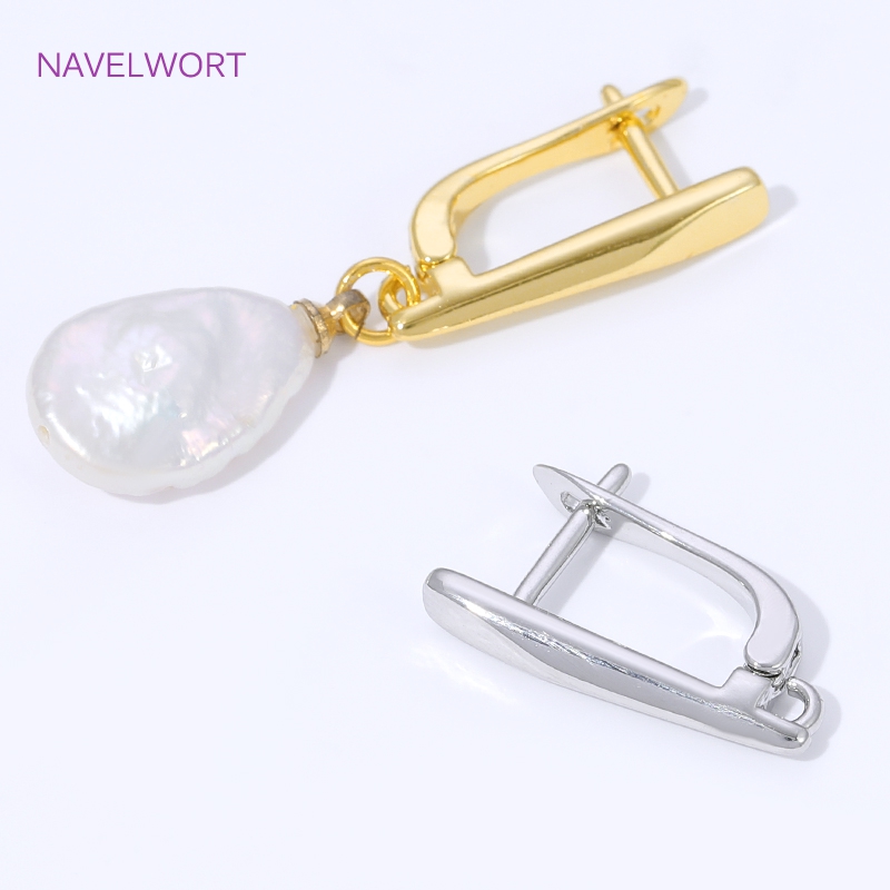 18K Gold Plated Smooth Earring - Jewelry Making Articles ulasan dan harga