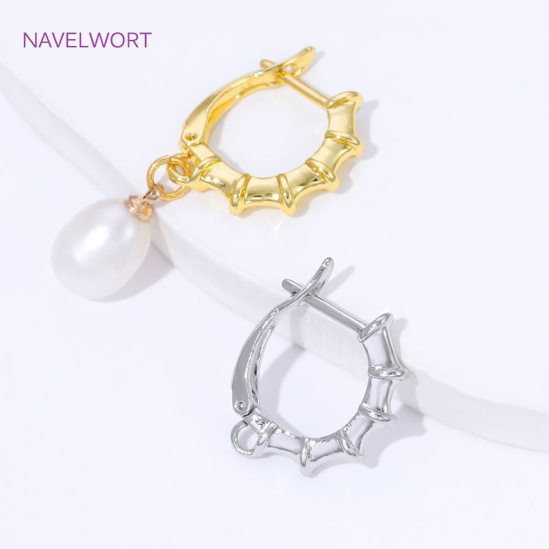 18K Gold Plated Smooth Earring - Jewelry Making Articles ulasan dan harga