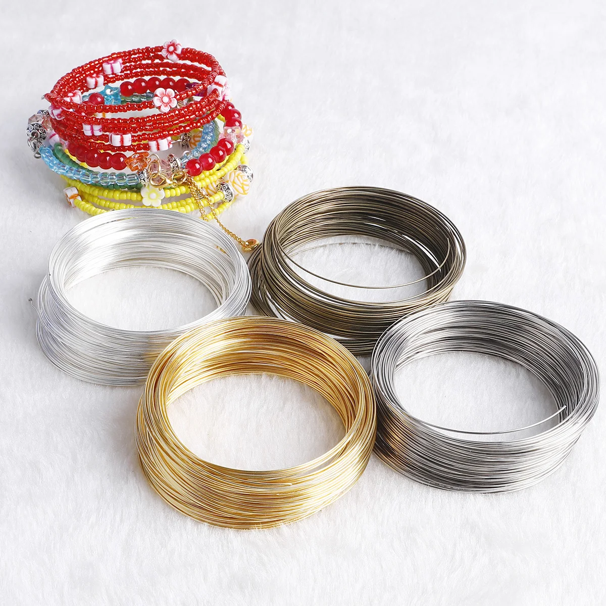 100Loops 0.6mm Memory Wire Bra - Memory Wire Bracelet ulasan dan harga