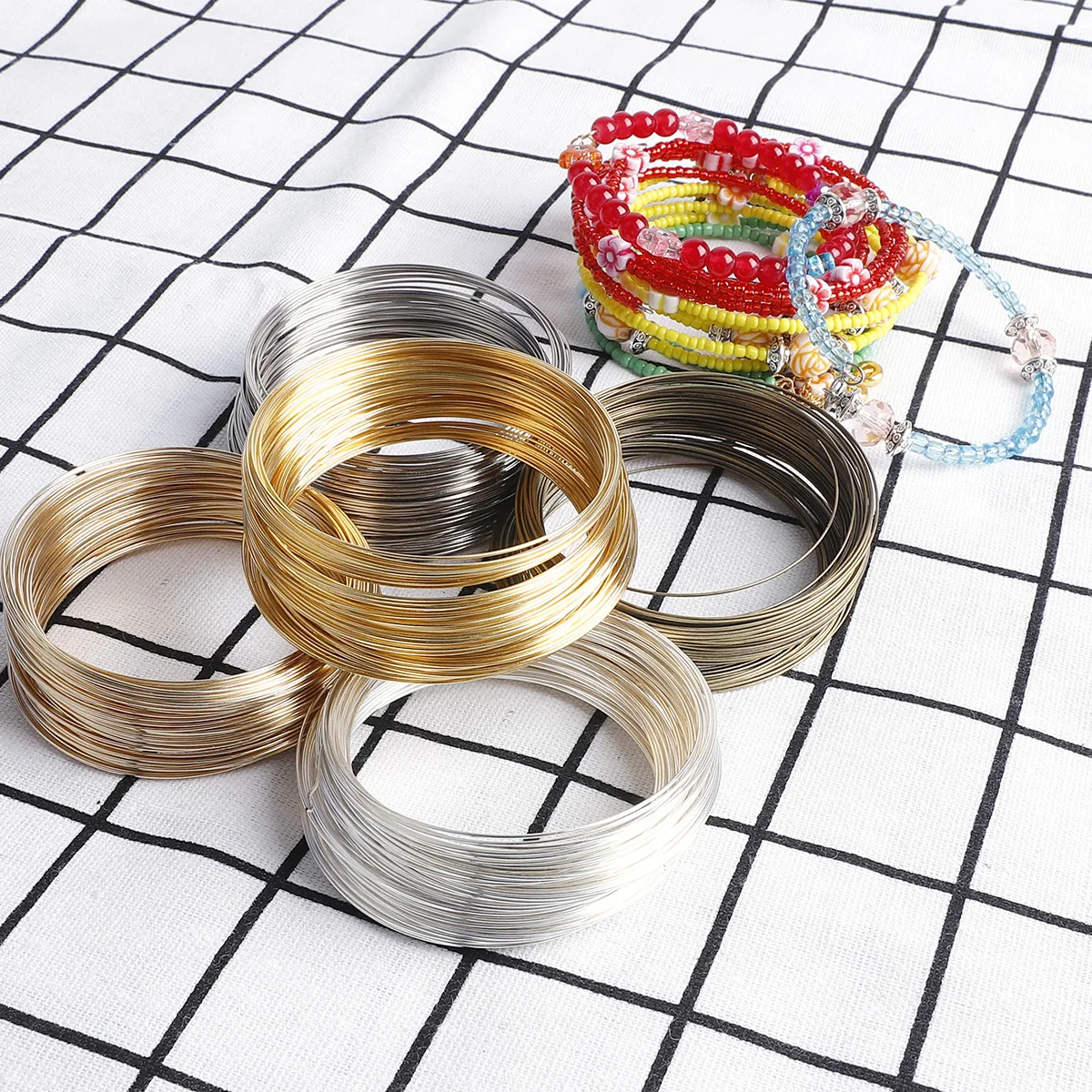 100Loops 0.6mm Memory Wire Bra - Memory Wire Bracelet ulasan dan harga