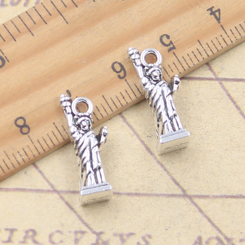10pcs Charms New York Statue O - Jewelry Making York ulasan dan harga