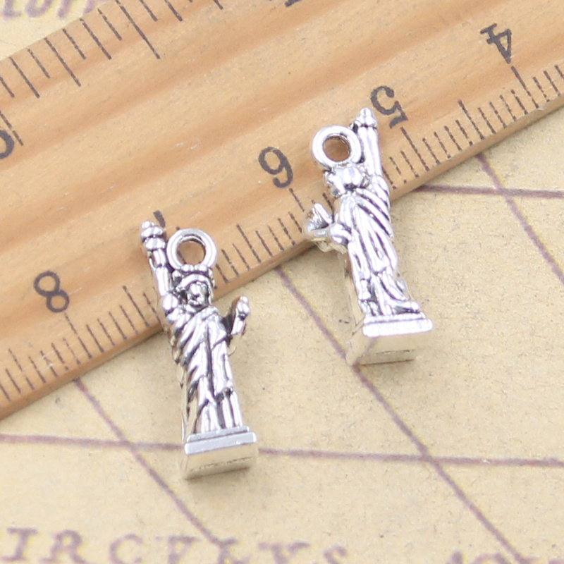 10pcs Charms New York Statue O - Jewelry Making York ulasan dan harga