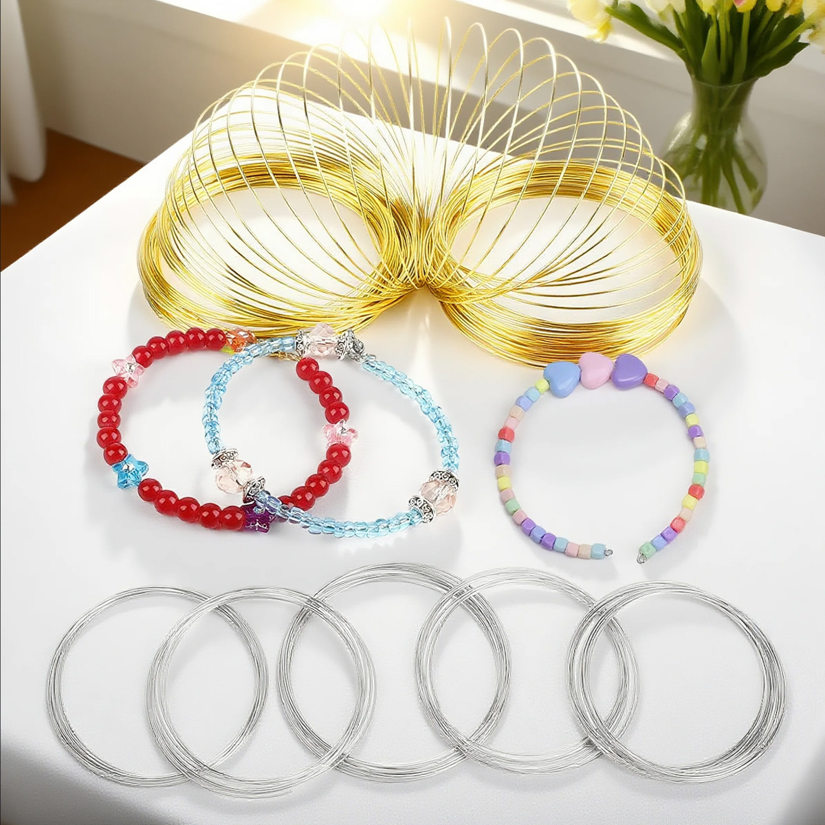 0.6mm Stainless Steel Memory W - Memory Wire Bracelet ulasan dan harga