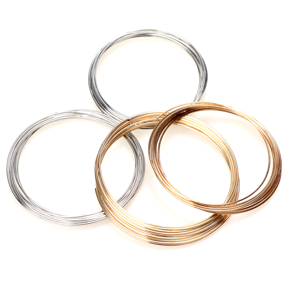 0.8MM 55/60MM Rhodium/KC Gold  - Memory Wire Bracelet ulasan dan harga