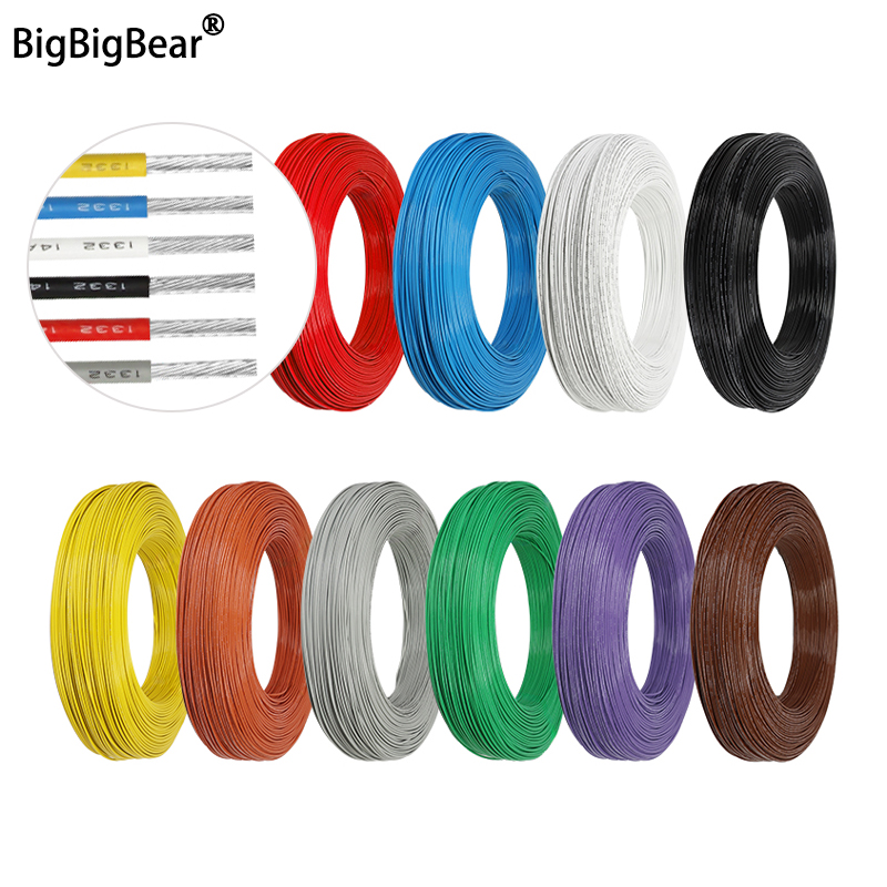 2/5/10m UL1332 PTFE Wire High  - Wire 22 Gauge Copper ulasan dan harga