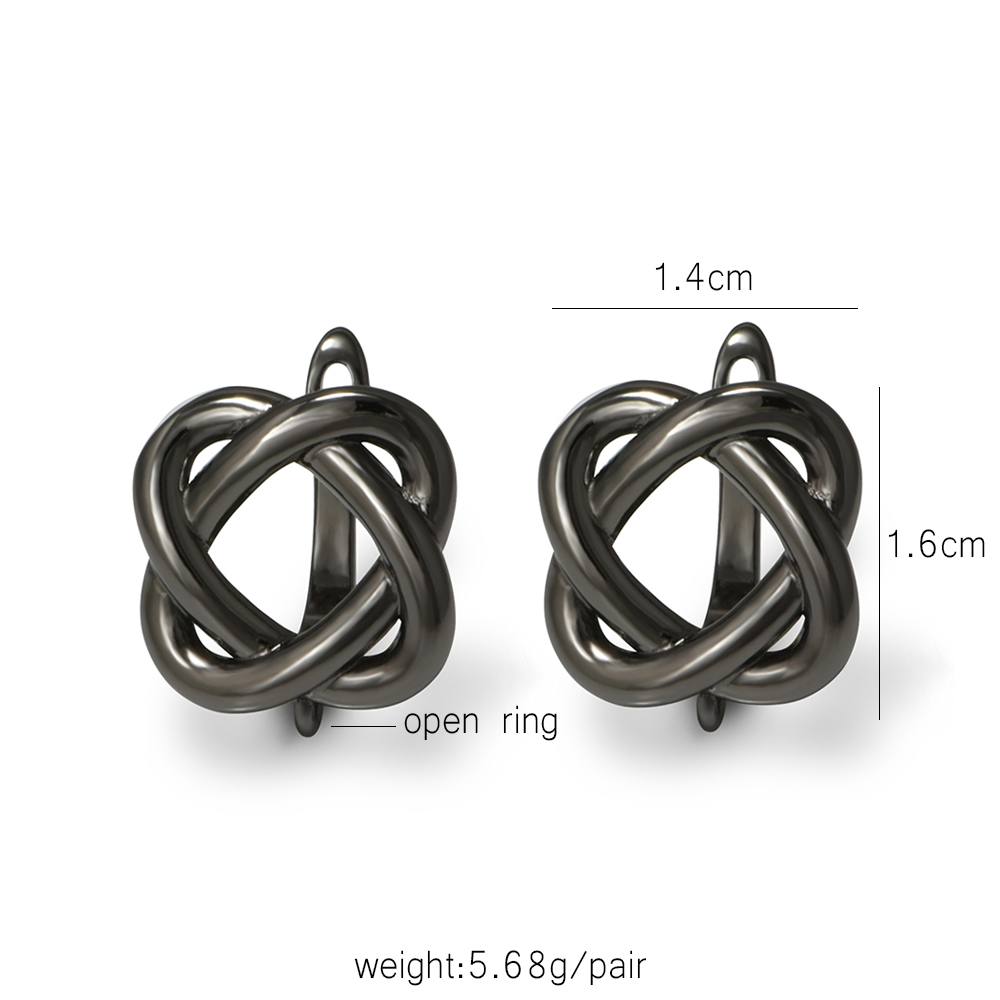 YANASI 1 Pair Gun Black  Brass - Jewelry Making Articles ulasan dan harga