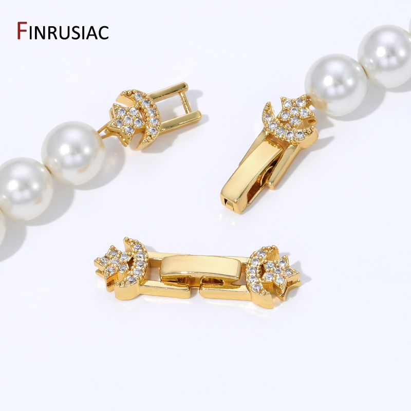 18K Gold Plated Brass Pearl Cl - Jewelry Making Articles ulasan dan harga