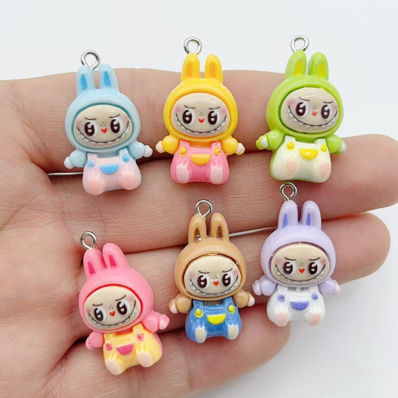 10Pcs Kawaii Rabbit Strawberry - Jewelry Making With Resin ulasan dan harga