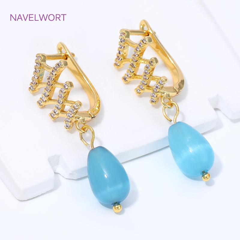 18K Gold Plated Fan Shape Flow - Jewelry Making Articles ulasan dan harga
