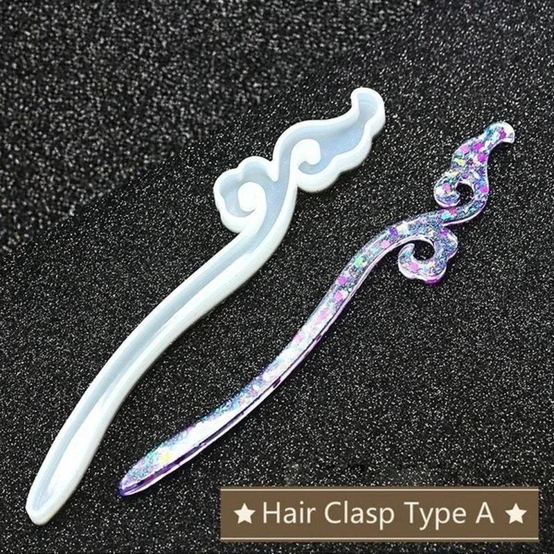 New Transparent Hairpin Silico - Jewelry Making With Resin ulasan dan harga