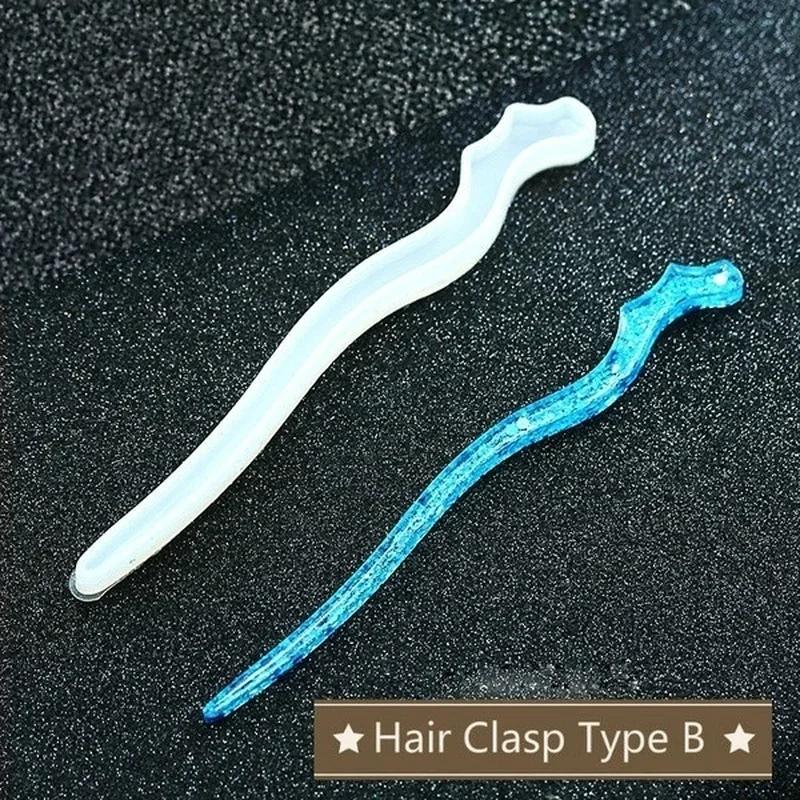 New Transparent Hairpin Silico - Jewelry Making With Resin ulasan dan harga