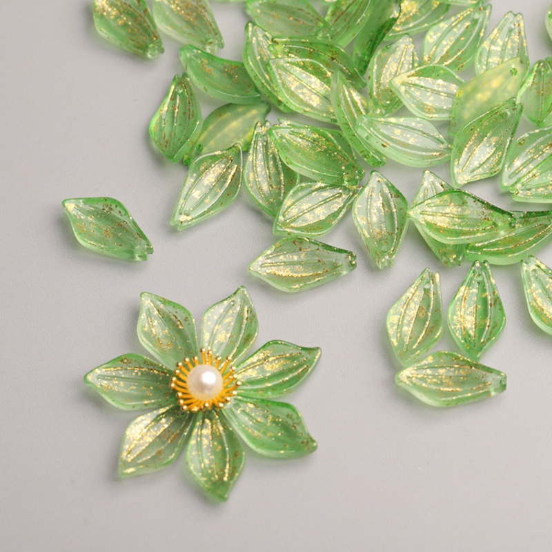 10pcs Flower Petal Shape 18x9m - Jewelry Making Qc ulasan dan harga