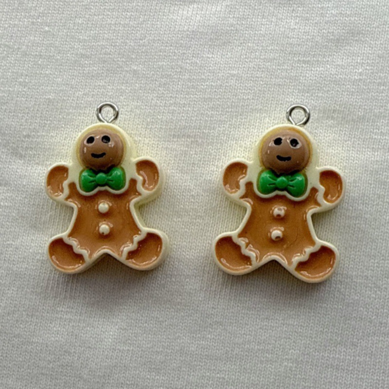 10pcs Christmas Cartoon Series - Jewelry Making With Resin ulasan dan harga