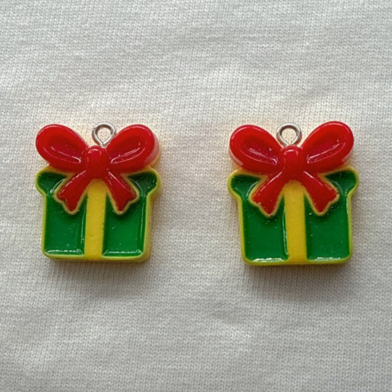 10pcs Christmas Cartoon Series - Jewelry Making With Resin ulasan dan harga