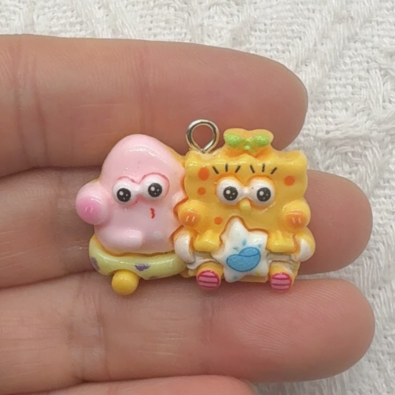 10pcs cartoon resin pendant, D - Jewelry Making With Resin ulasan dan harga