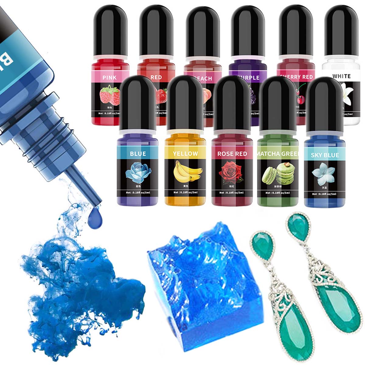 5ml/Bottle Epoxy Resin Pigment - Jewelry Making Glue ulasan dan harga