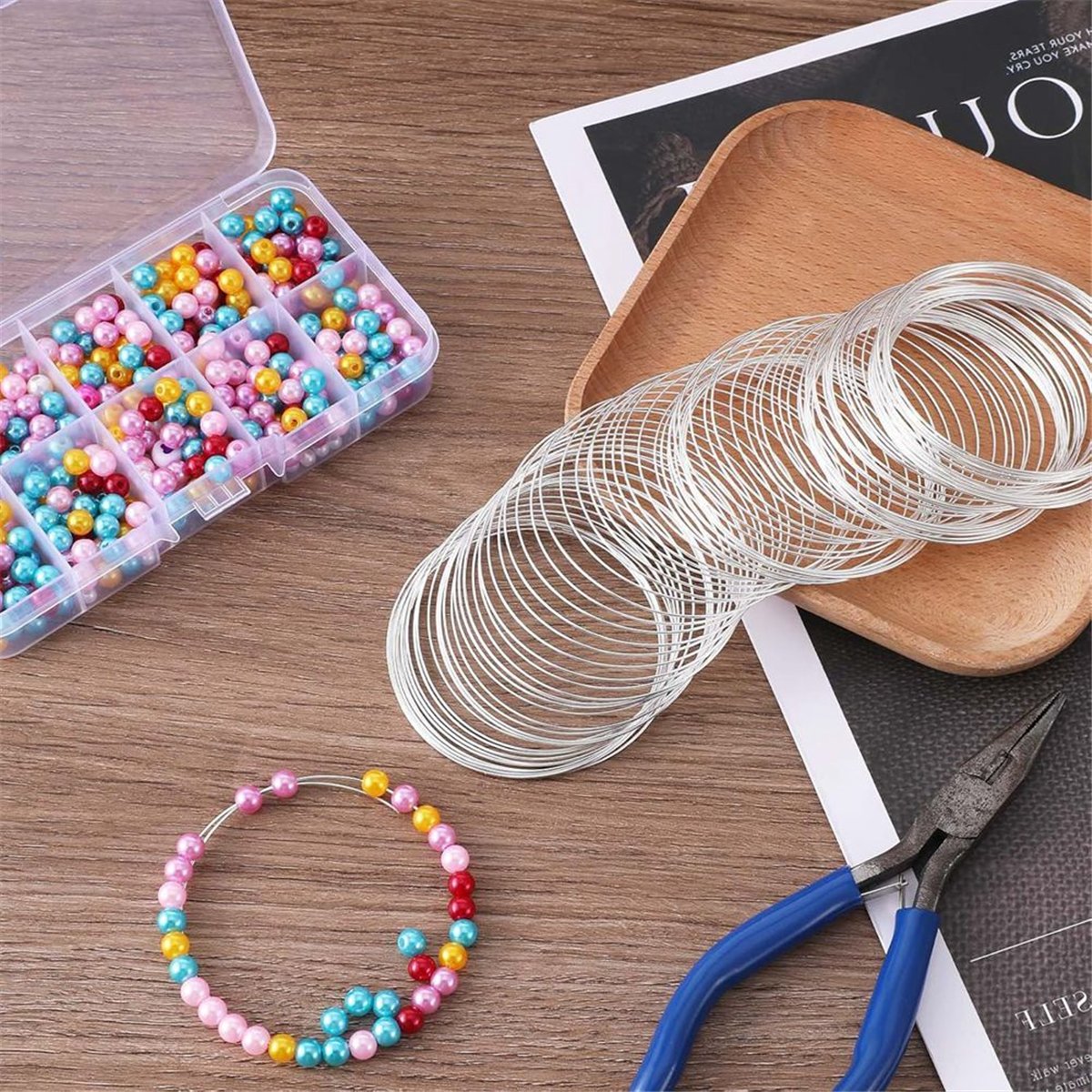 A008 100 Loop Jewelry Wire, Me - Memory Wire Bracelet ulasan dan harga