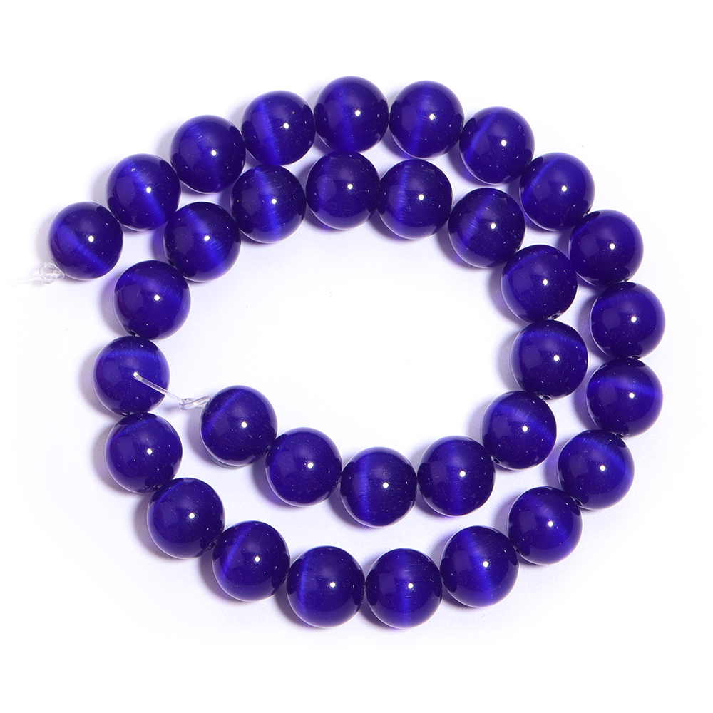 1 Strand 4/6/8/10/12mm Blue Ca - Jewelry Making Gemstones ulasan dan harga