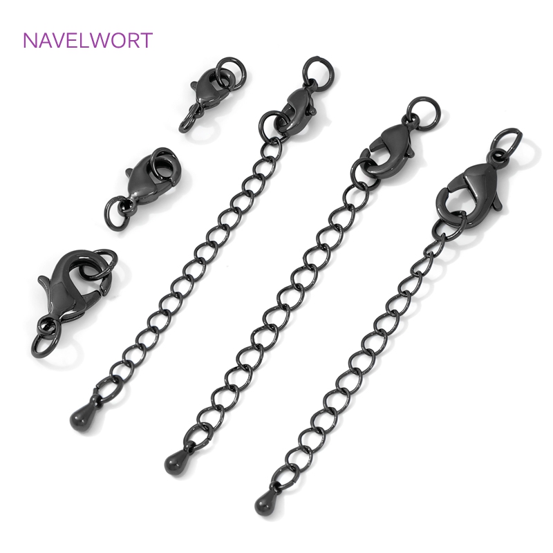 Black Color Brass Lobster Clas - Jewelry Making Articles ulasan dan harga
