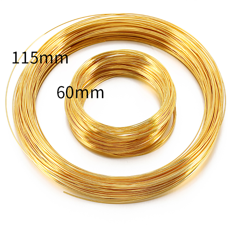 100 Loops Gold Steel Color Mem - Memory Wire Bracelet ulasan dan harga