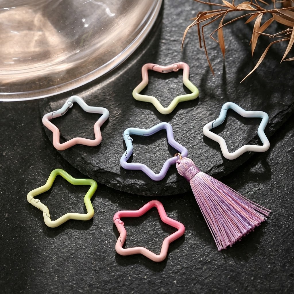 5PCS Gradient Star Shape Sprin - Jewelry Making Articles ulasan dan harga