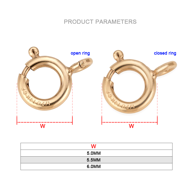 14K Gold Filled Spring Ring Cl - Jewelry Making Articles ulasan dan harga
