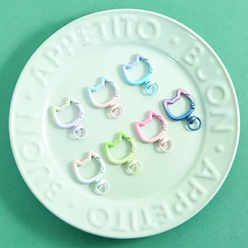5-10PCS Gradient Cute Cat Clas - Jewelry Making Articles ulasan dan harga